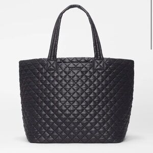 MZ Wallace Large Metro Tote Deluxe Quilted Black